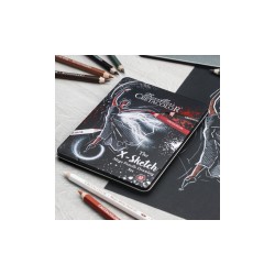 Set X-Sketch Megamina Grasos Alta Pigmentación y Grafito Cretacolor