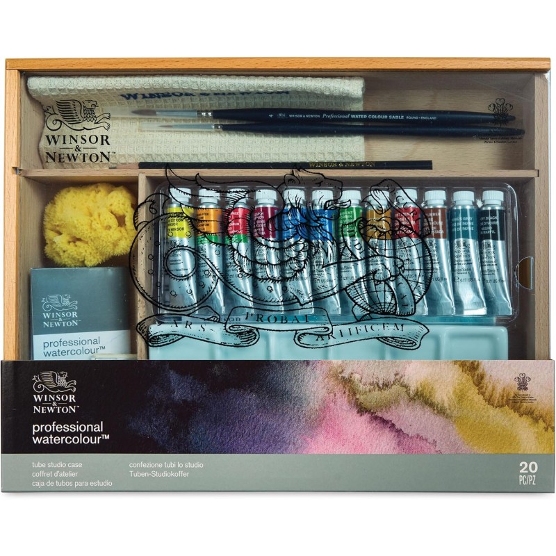 Set Madera Tubos Acuarela W&N