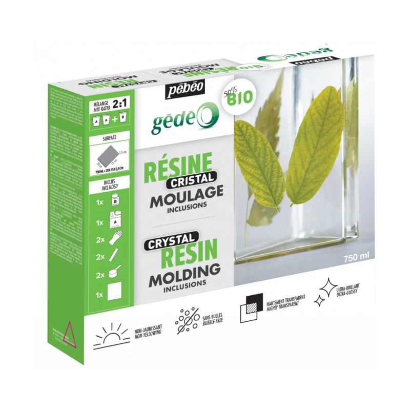 Kit Resina Vidreo Bio Pebeo