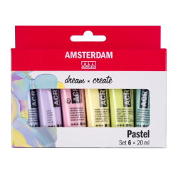 Set Acrílicos Amsterdam Tubo 20 mL