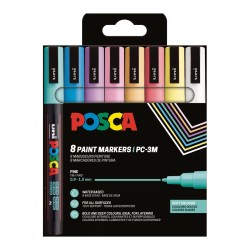 Set di 4 pennarelli Posca PC3M