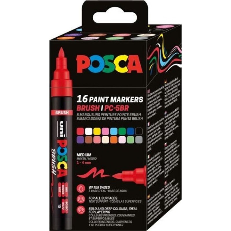 Set Retoladors Posca PC-5BR
