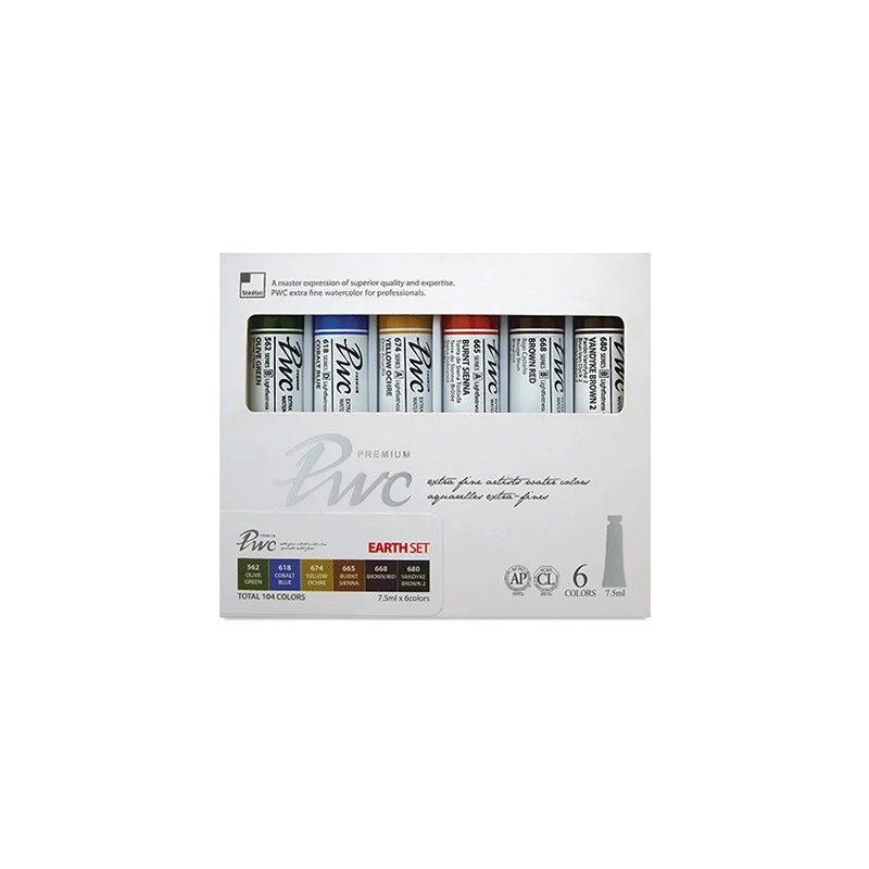 Caja Acuarela PWC Tubo 7.5ml
