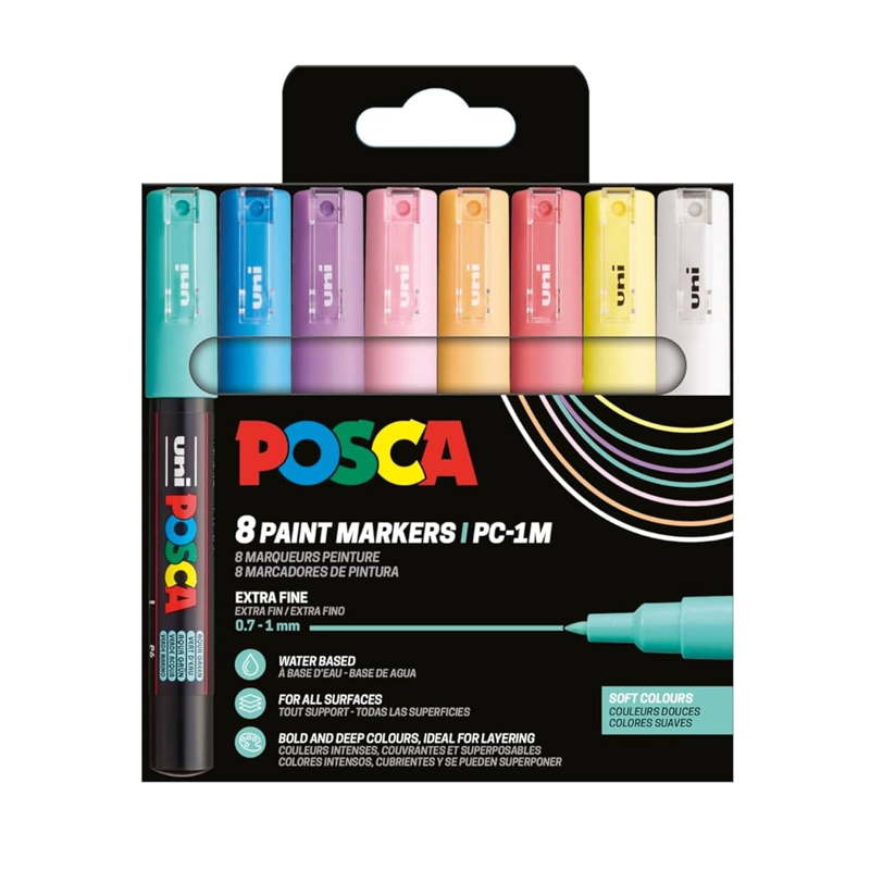 Set Carton Rotuladores Posca PC-1M